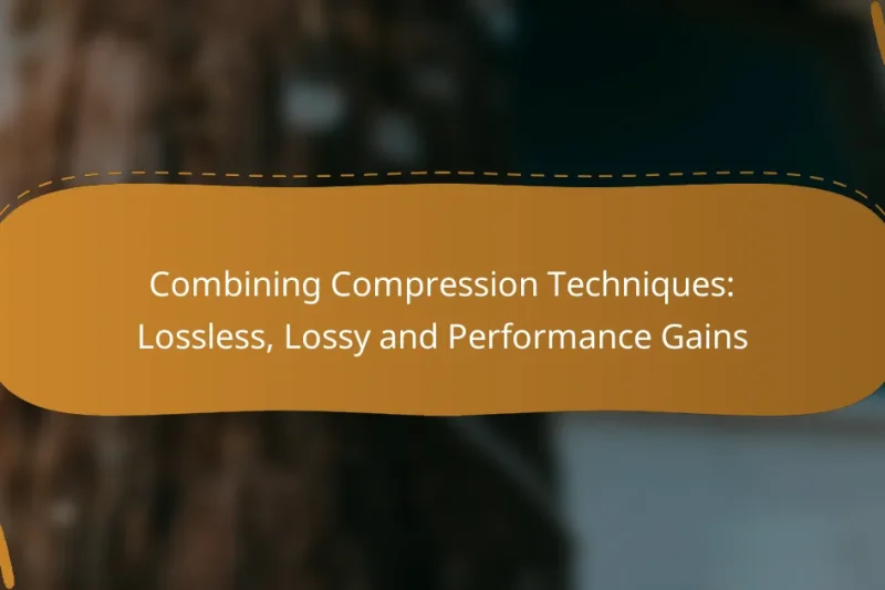 Combining Compression Techniques: Lossless, Lossy and Performance Gains