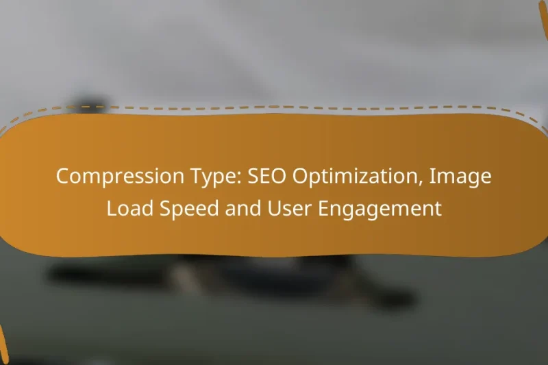 Compression Type: SEO Optimization, Image Load Speed and User Engagement