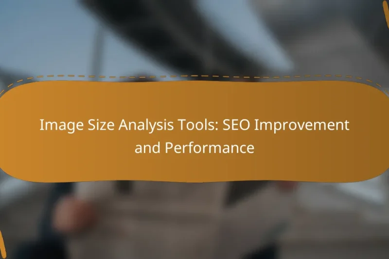 Image Size Analysis Tools: SEO Improvement and Performance